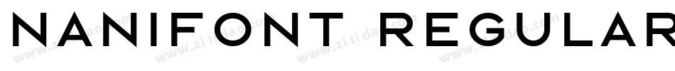 nanifont regular字体转换